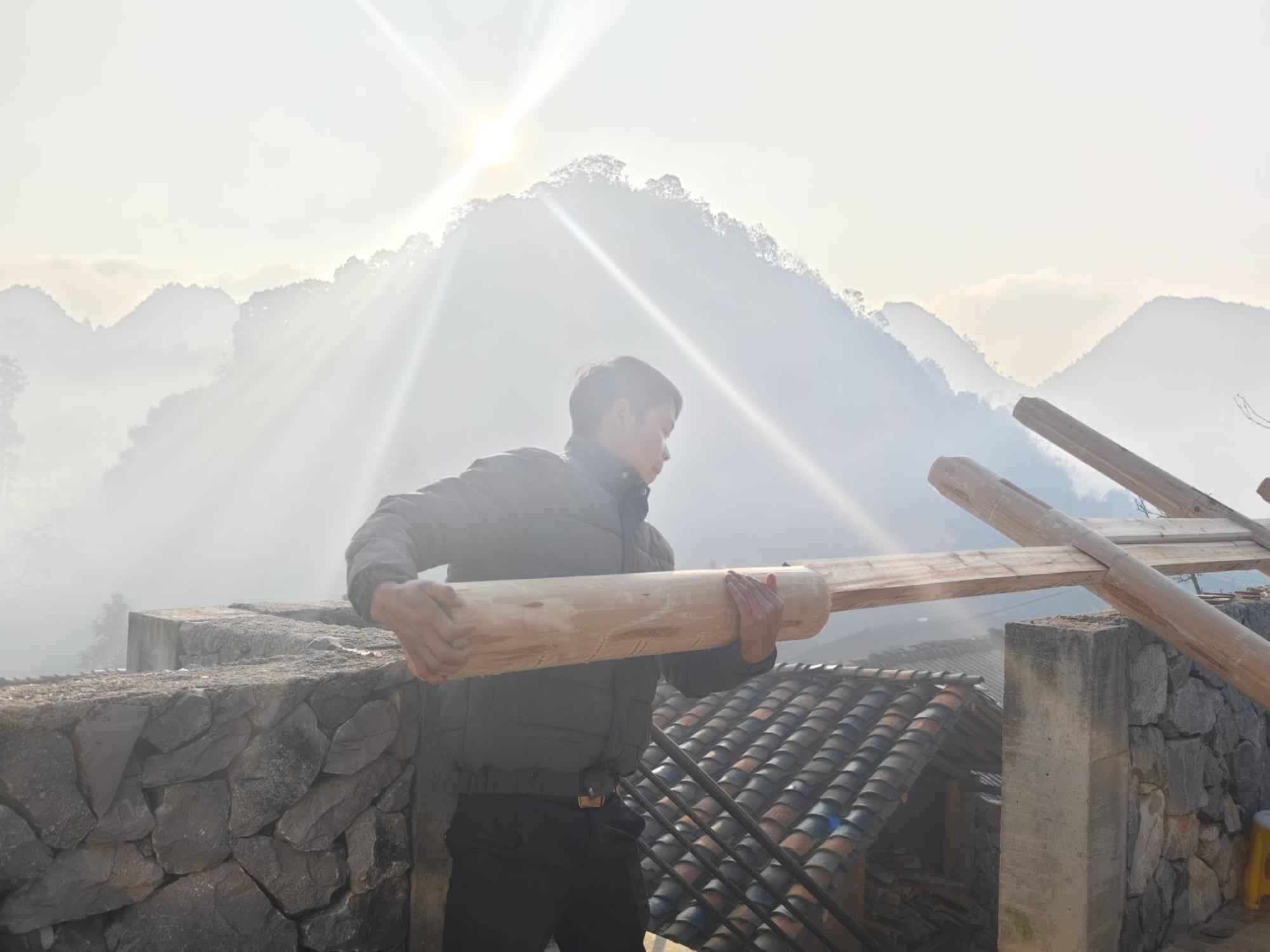 Nha Co Lao Xa Homestay Hmong & Bungalow Air Conditioner ส่งวัน ภายนอก รูปภาพ